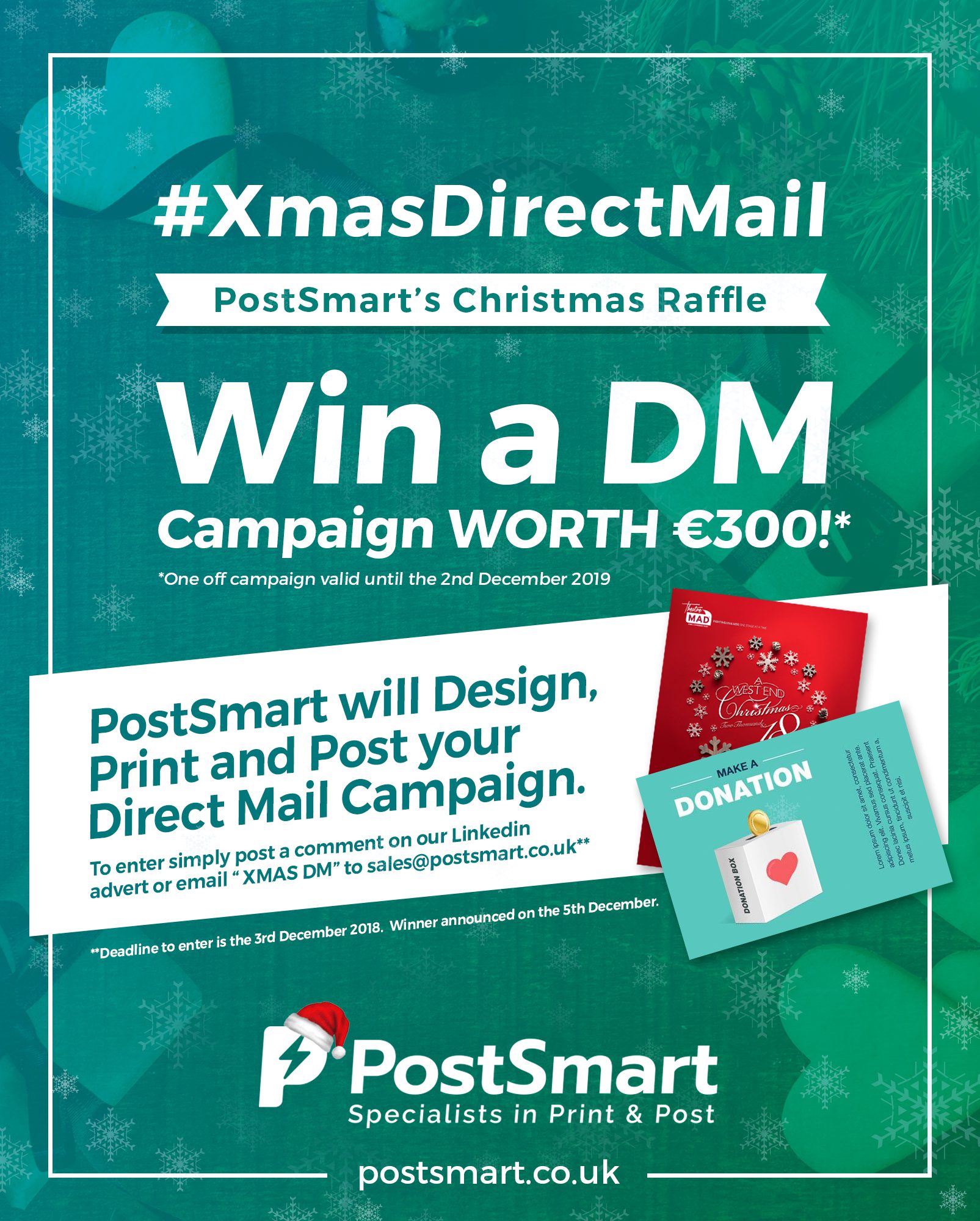 WIN a FREE Christmas Direct Mail Campaign